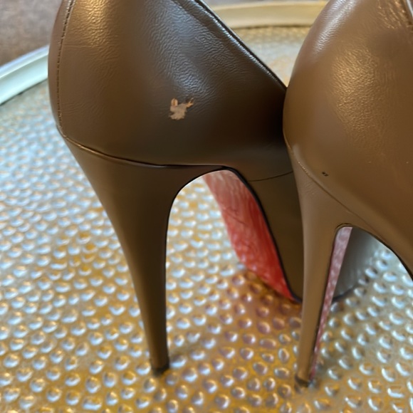 christian louboutin brown highness kid platform pumps - Picture 5 of 12